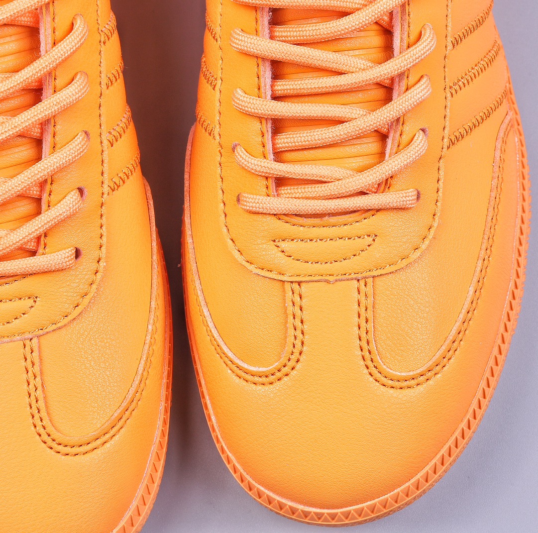 R Pharrell Williams x Adidas Originals Samba ”Humanrace” Samba Sneakers ”Joint Orange Long Tongue” IE7293