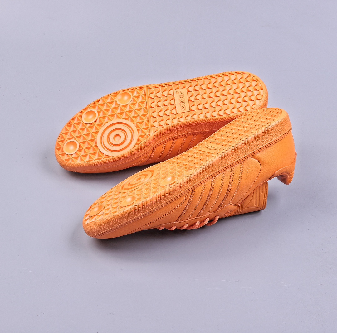 R Pharrell Williams x Adidas Originals Samba ”Humanrace” Samba Sneakers ”Joint Orange Long Tongue” IE7293