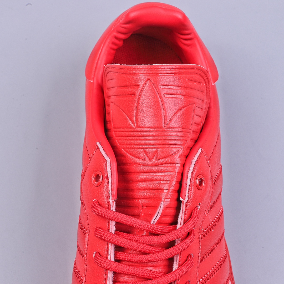 R Pharrell Williams x AD Originals Samba Red Samba Long Tongue Series Training Shoes IE7297