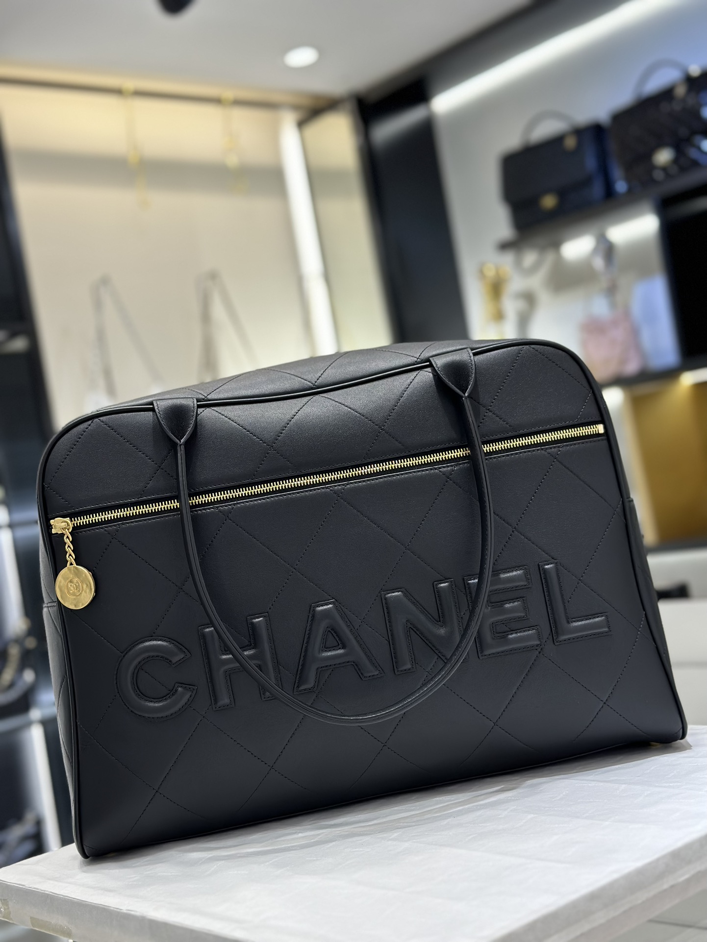 Designer Replica
 Chanel Travel Bags Calfskin Cowhide Denim Fashion