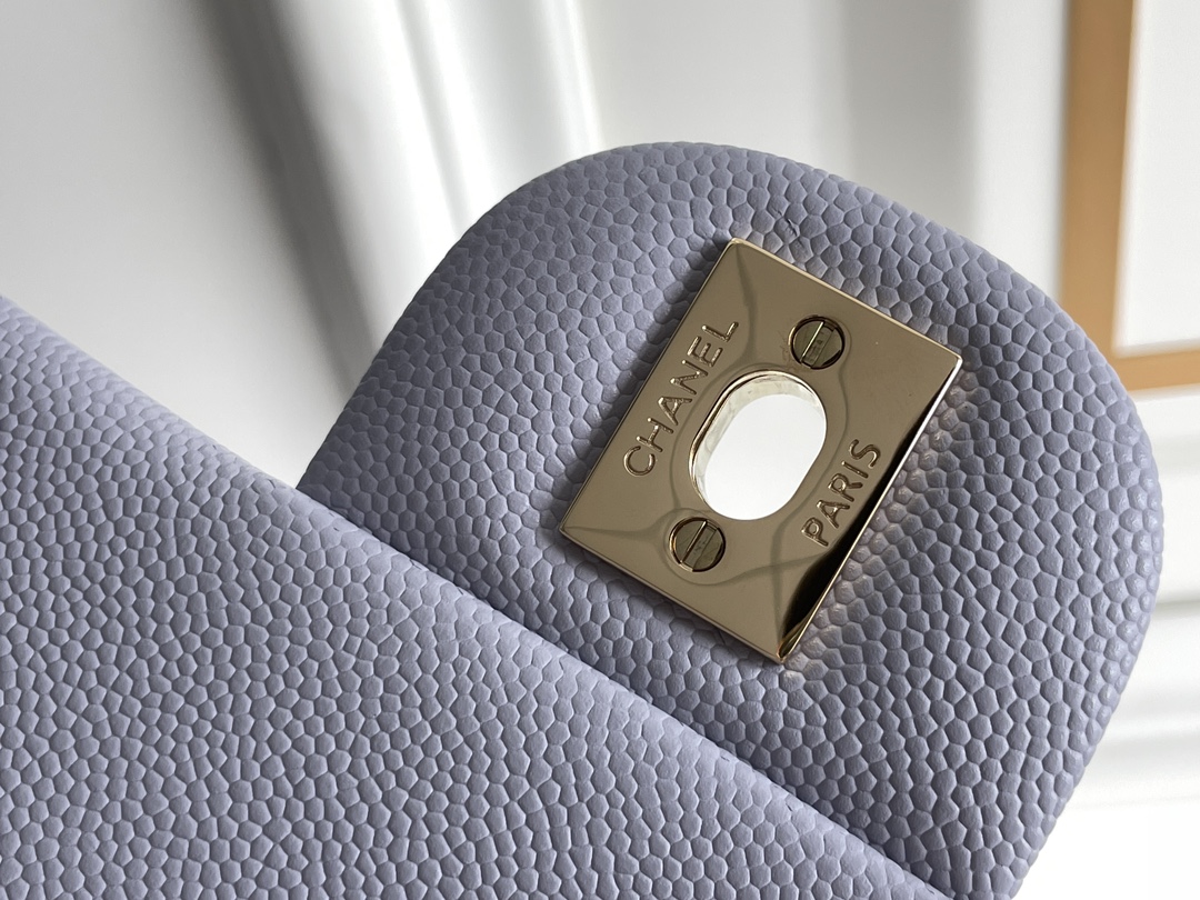 🌼白金版▪️正品级 包装如图𝐂𝐡𝐚𝐧𝐞𝐥 𝐂𝐅小号 浅紫色全名Classic Fla0 尺寸：Small