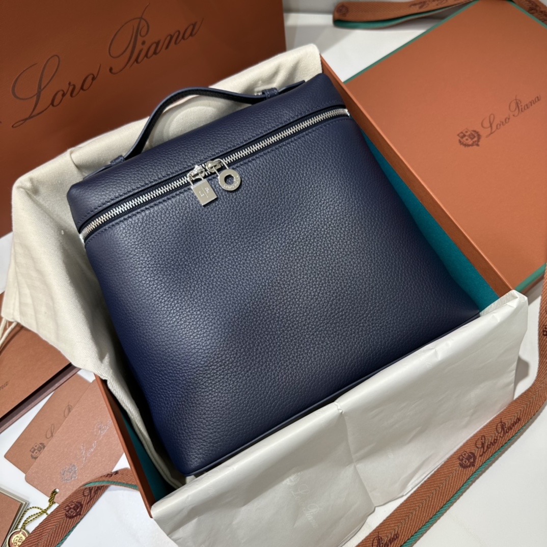 [Backpacks][Backpack Midnight Blue] Loro Piana L23.5 series backpack Extrapoc