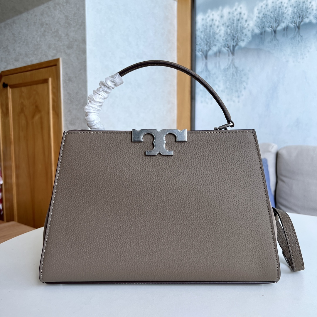Eleanor Twig-Edged Oxen-Skin One-Shoulder Briefcase by Tory Burch: Versatile, Stylish, Adjustable. - 图片 3