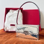 Valentino Bags Handbags Gold Platinum Calfskin Cowhide Ava