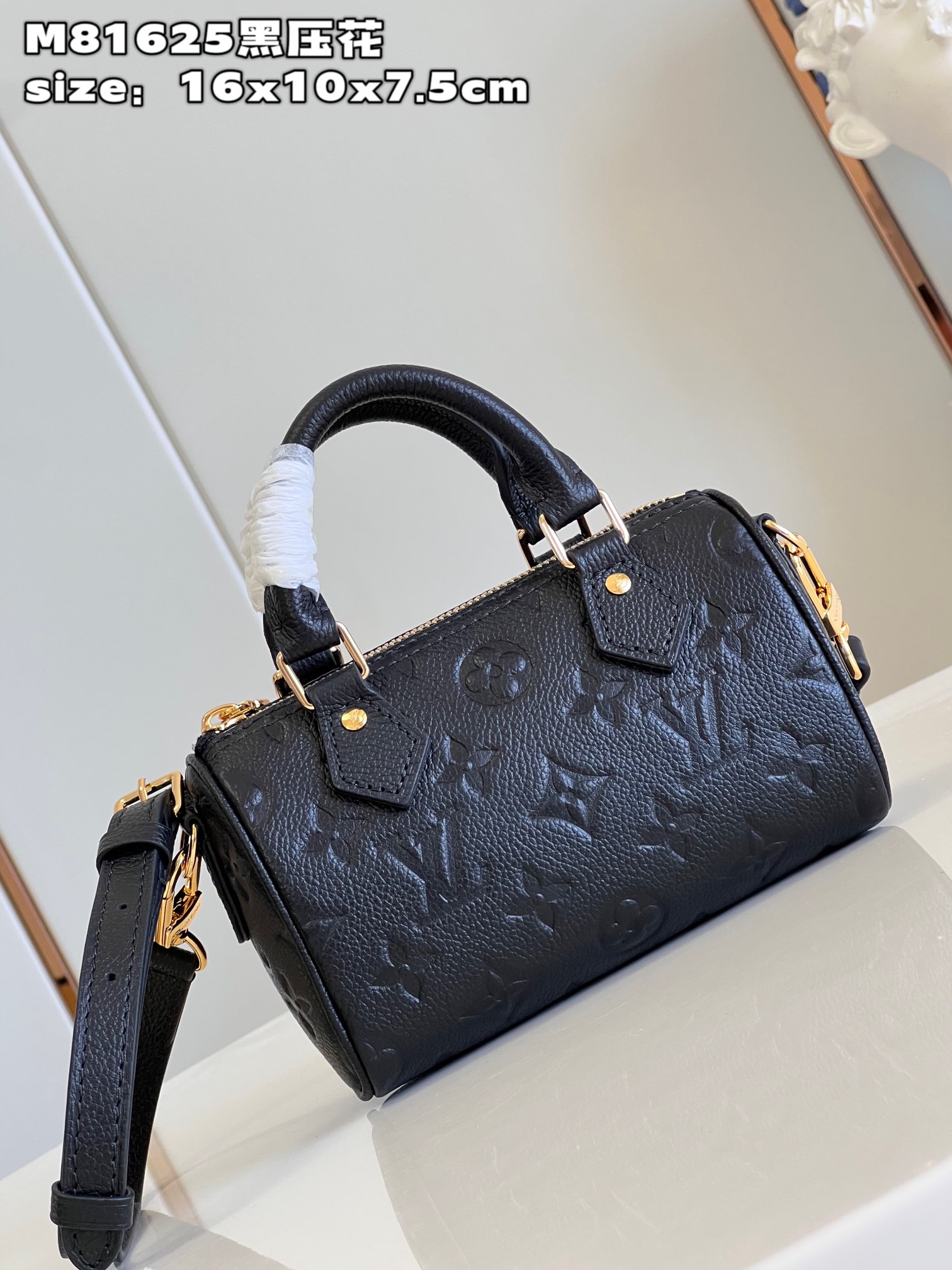 1:1
 Louis Vuitton LV Speedy Bags Handbags Black Empreinte​ M81625