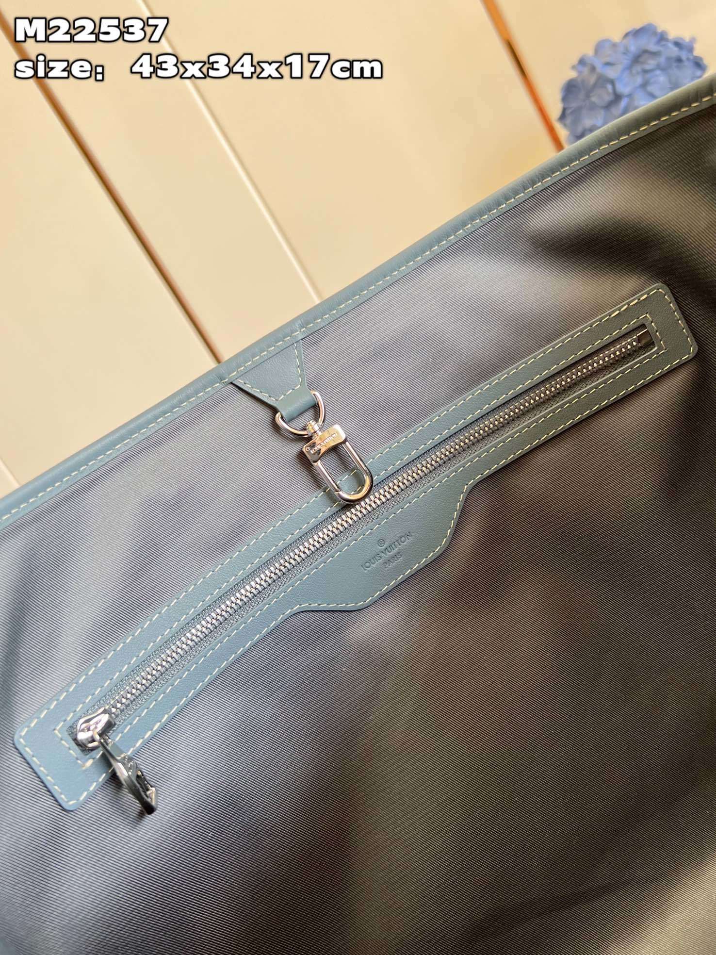 顶级原单M22537Week-EndTote手袋取材MonogramWashedDenim帆布令丹宁布经