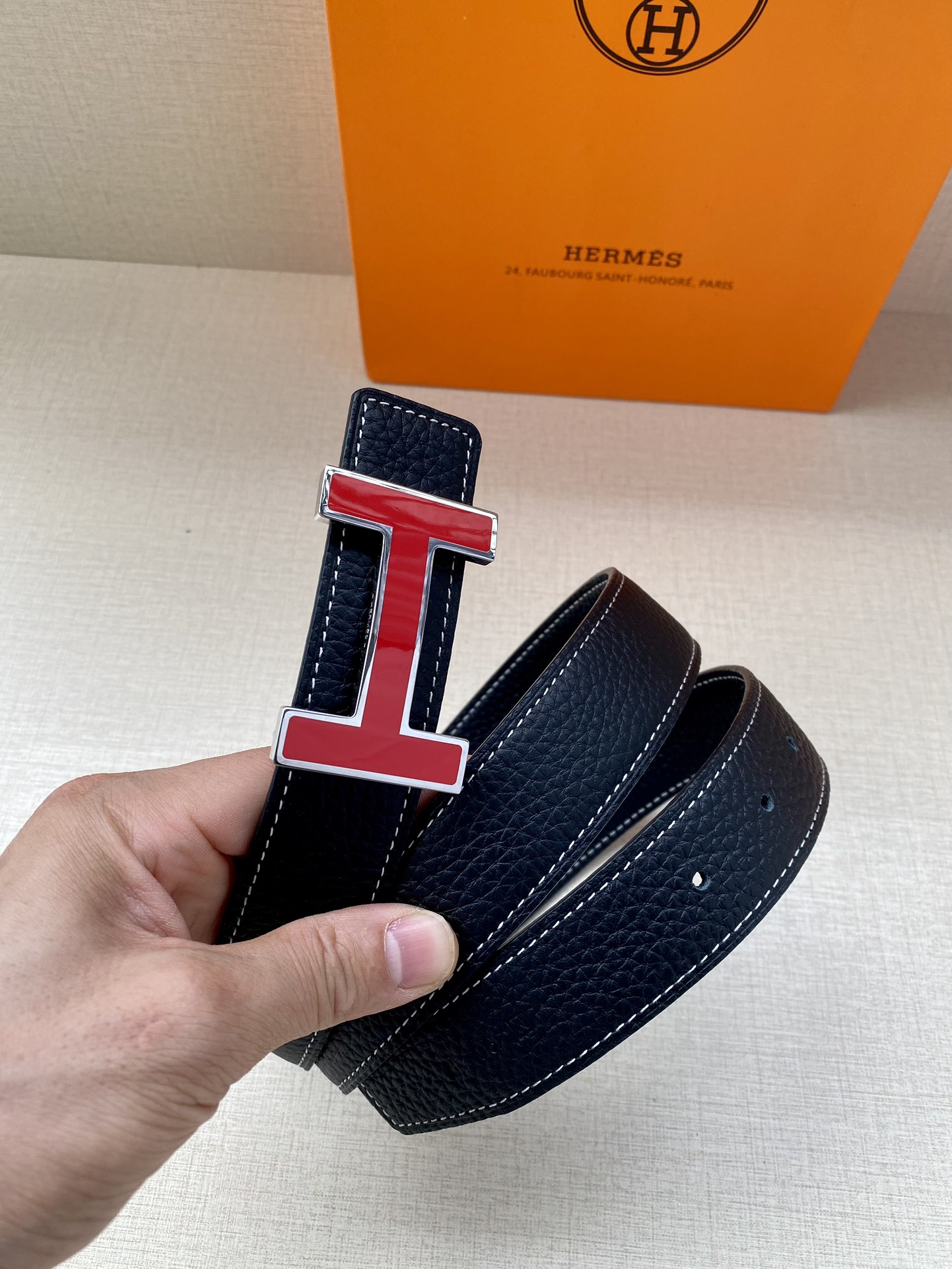 Hermès爱马仕皮带原单品质双面荔