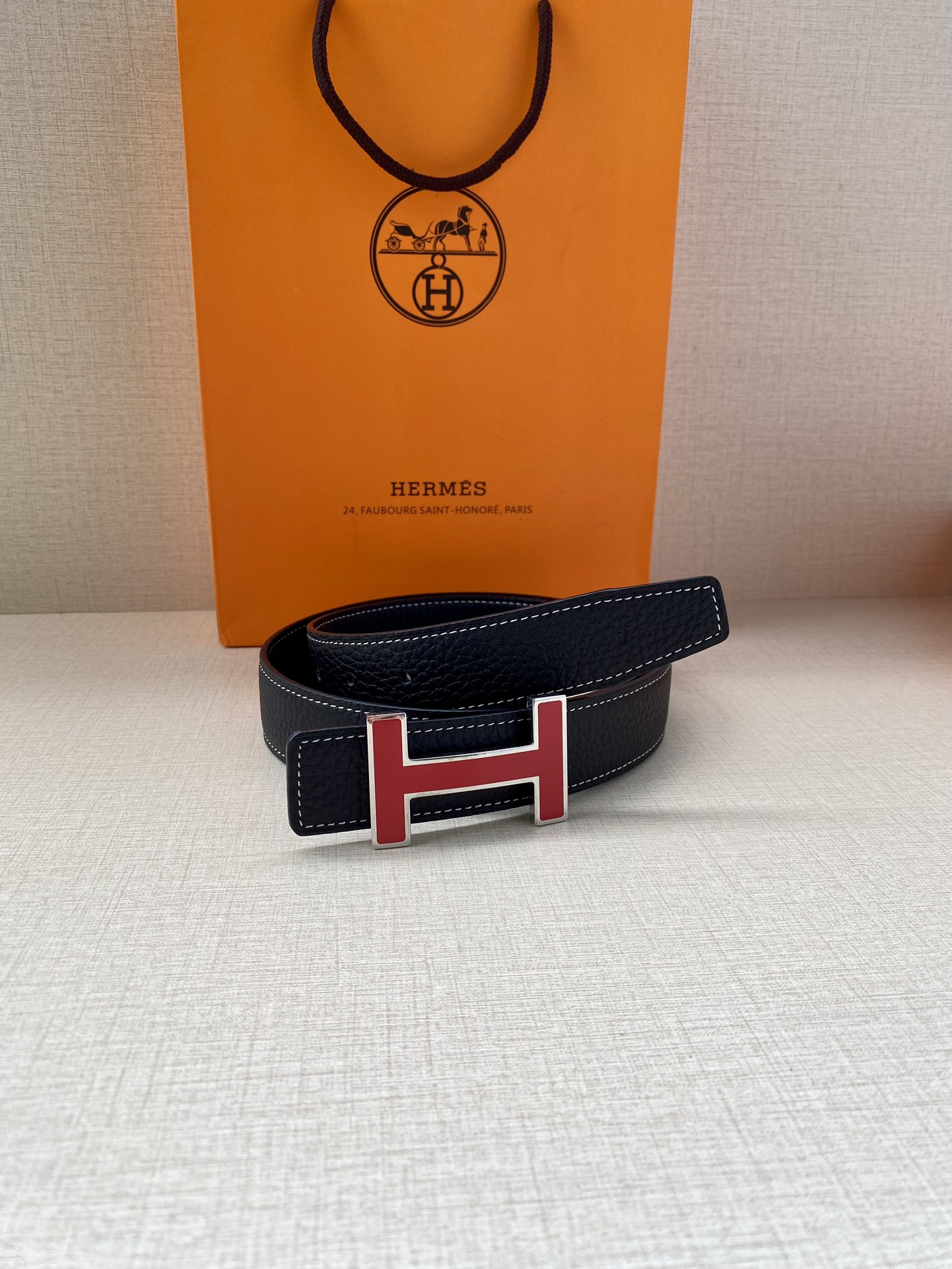 Hermès爱马仕皮带原单品质双面荔