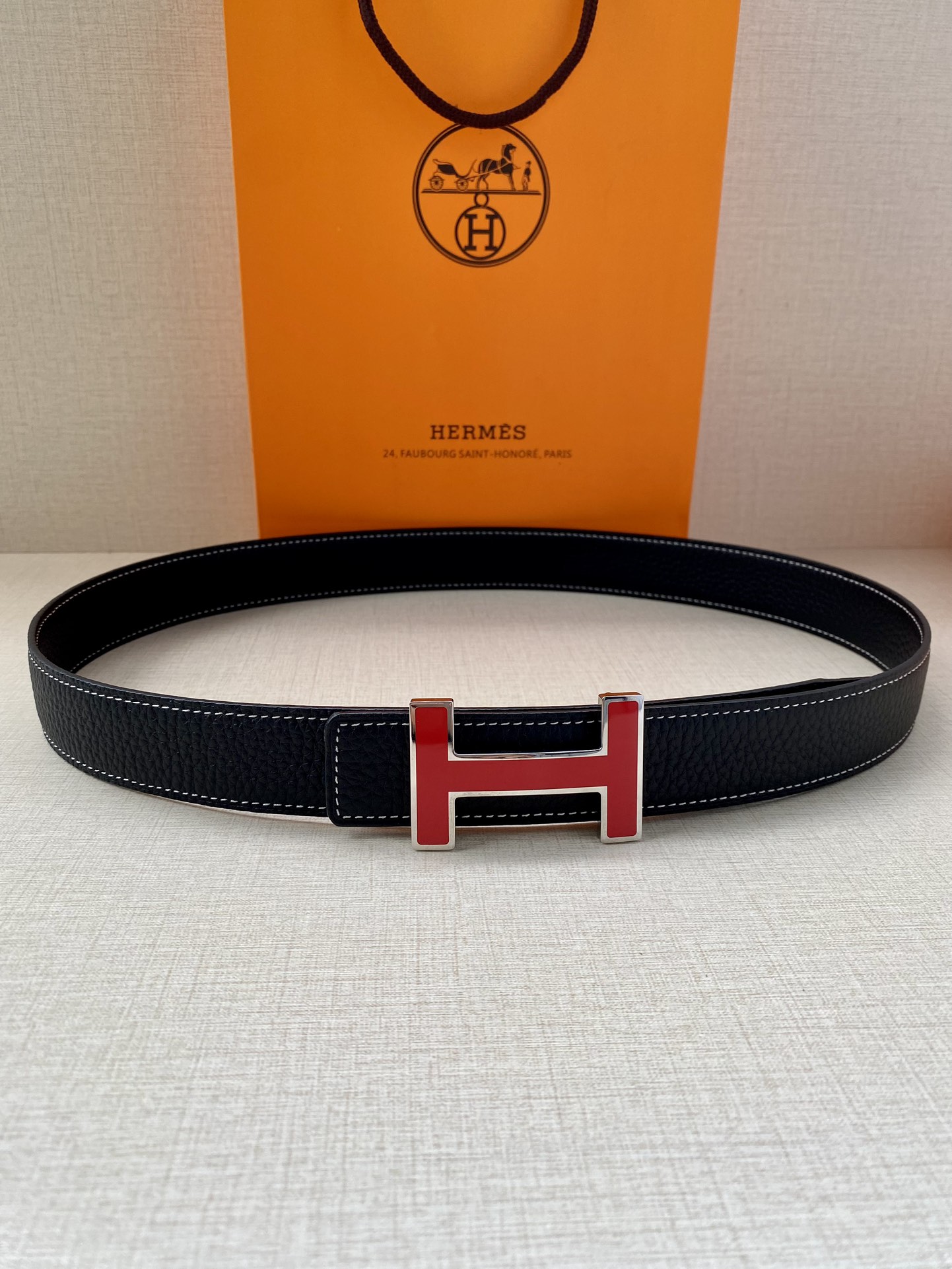 Hermès爱马仕皮带原单品质双面荔