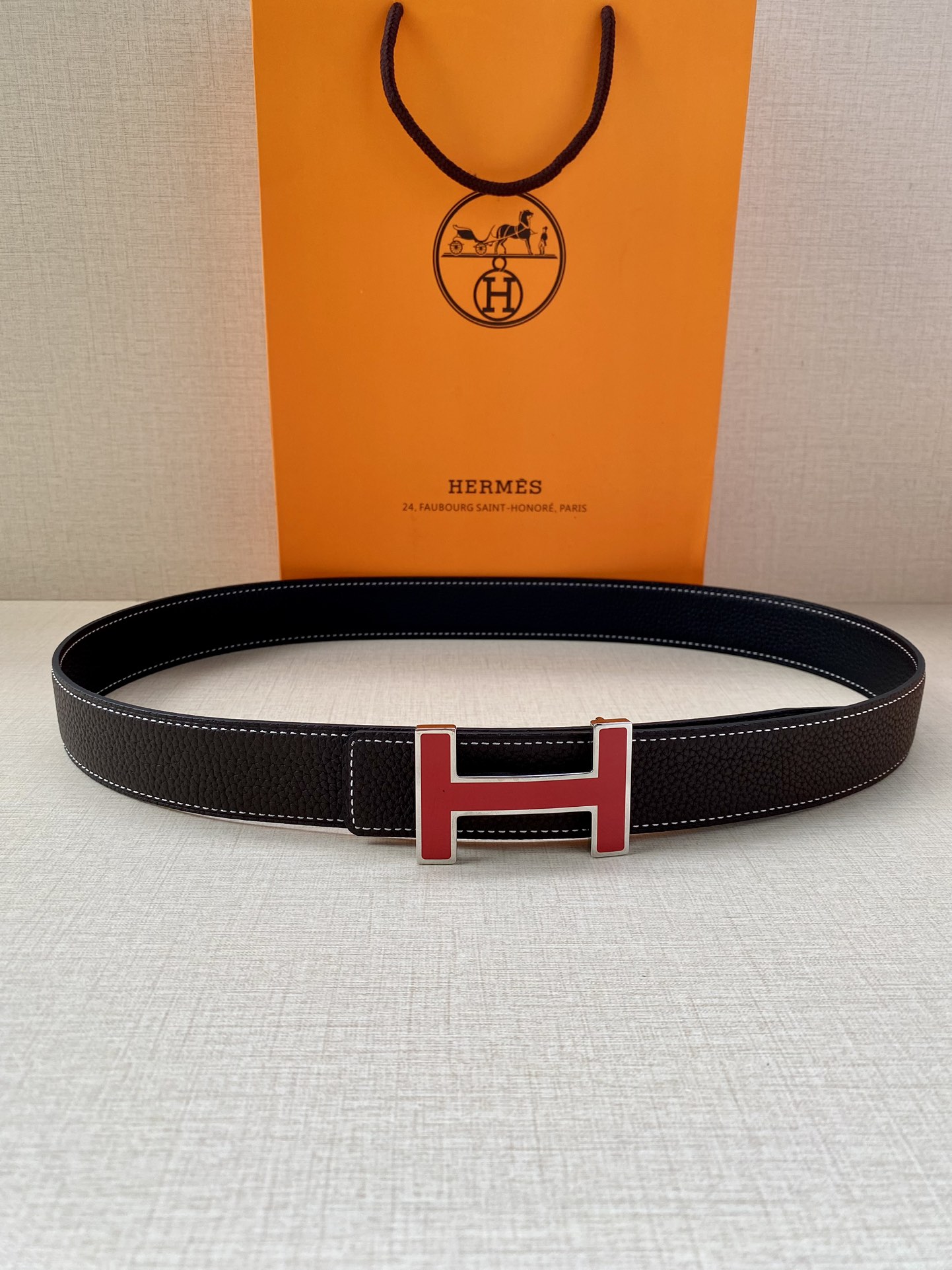 Hermès爱马仕皮带原单品质双面荔