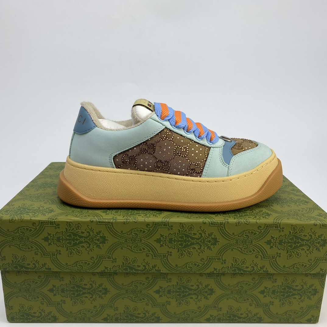 precio de fábrica Alta versión Gucci fondo grueso pequeños zapatos sucios nuevo, GG casa GUCCI model