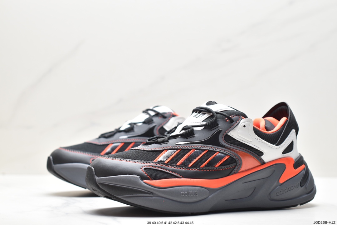 跑鞋, IF2225, Boost, Alphaboost, Adidas AlphaBoost V1, Adidas - 阿迪达斯 Adidas AlphaBoost V1 减震防滑 低帮 复古跑鞋 黑橙 IF2225