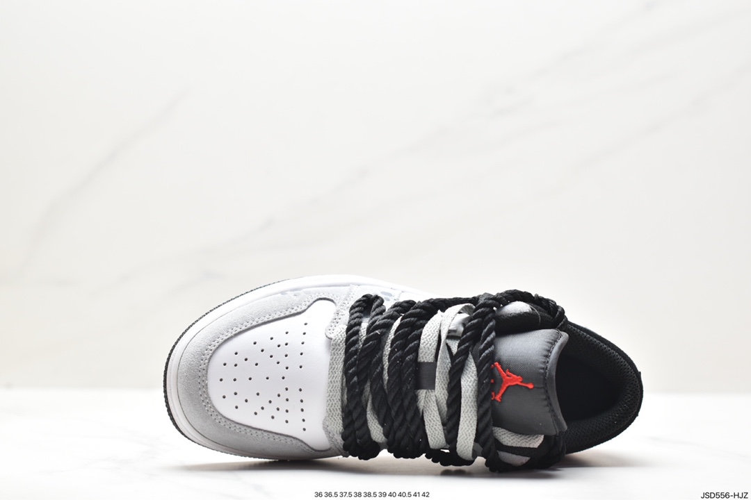 Air Jordan 1 Low 绑带白黑蓝 DX4374-008