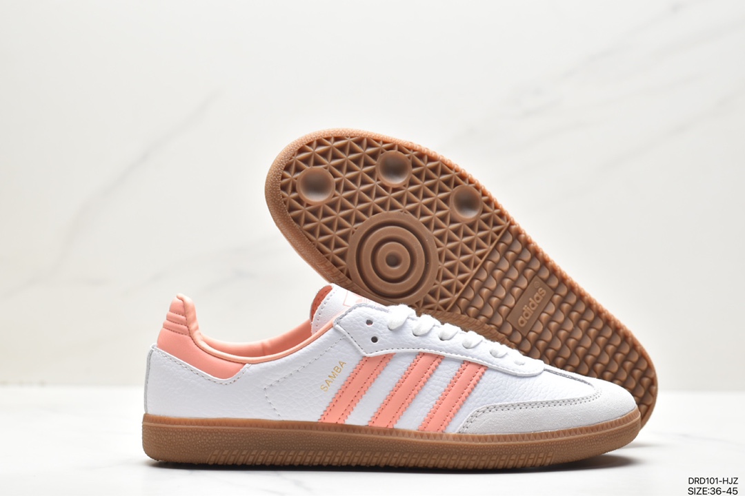 Adidas Originals Samba Vegan OG ”SPD” Samba Dance Shoes ”Silver Mist Princess Lace Caramel Sole” FX9042