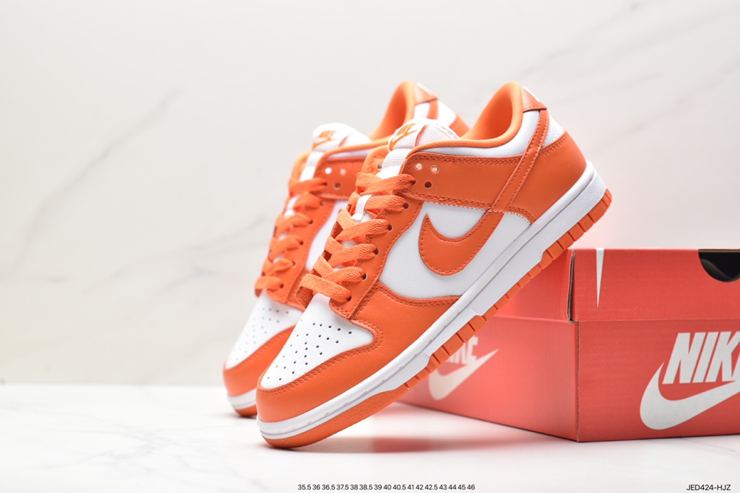 NK Dunk Low Foreign Trade Special White Orange CU1726-101