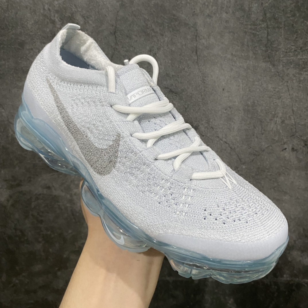 Pure original YH version 2023 Nike Air VaporMax Flyknit wear-resistant white low-top running shoes DV1678-002