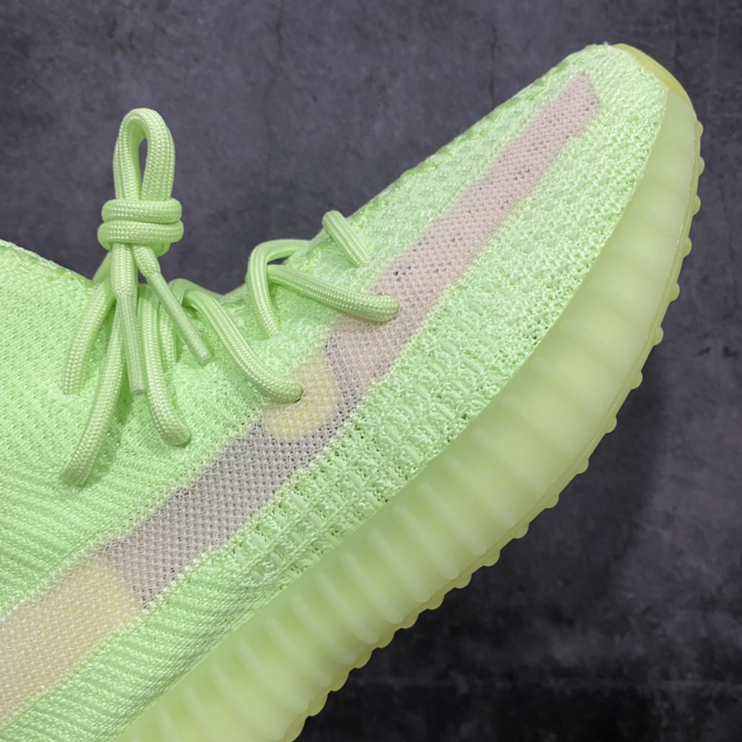 纯原版本Yeezy350V2夜光绿荧光绿EG5293市场第一梯队高端零售首选品质不翻车原鞋原厂数据材料开