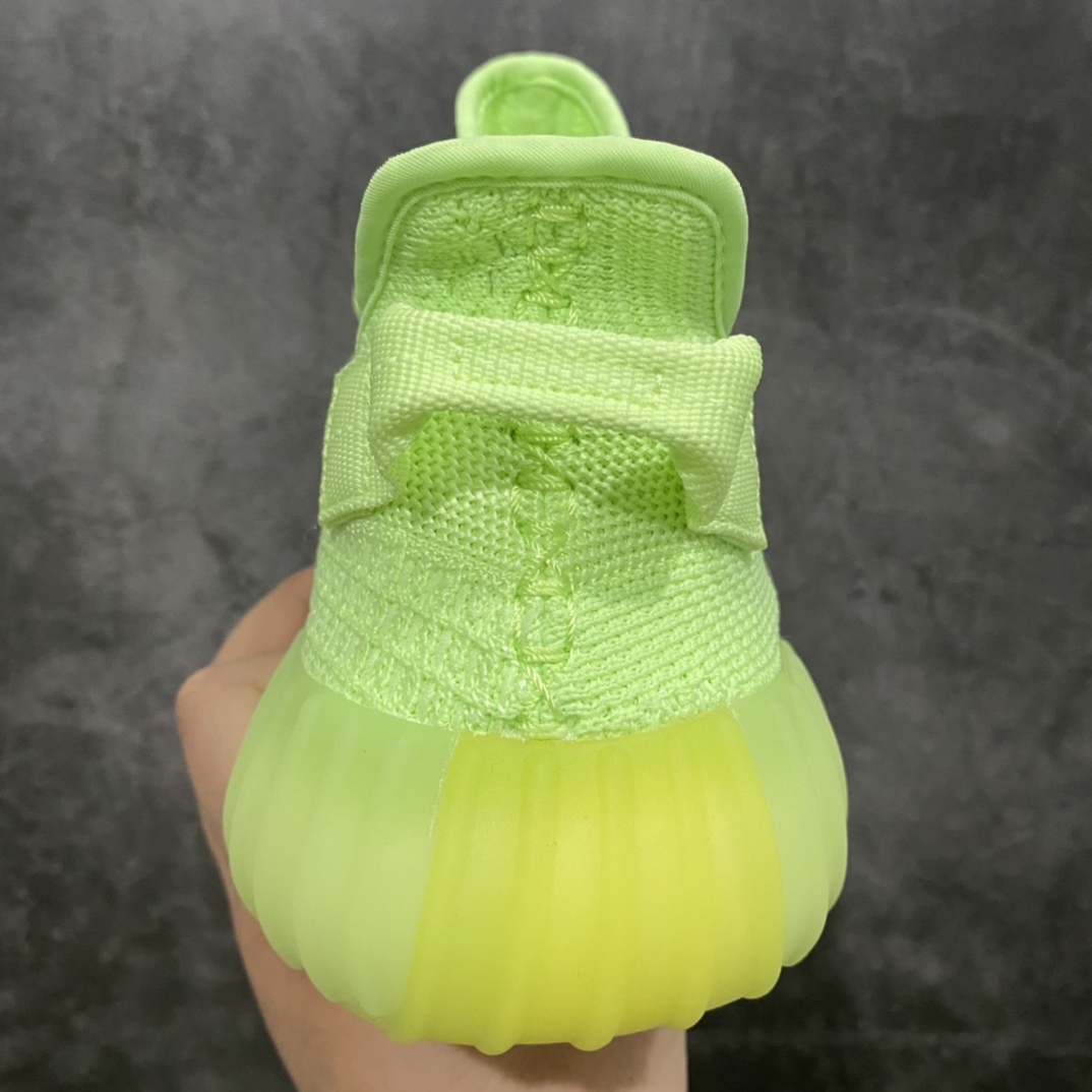 纯原版本Yeezy350V2夜光绿荧光绿EG5293市场第一梯队高端零售首选品质不翻车原鞋原厂数据材料开