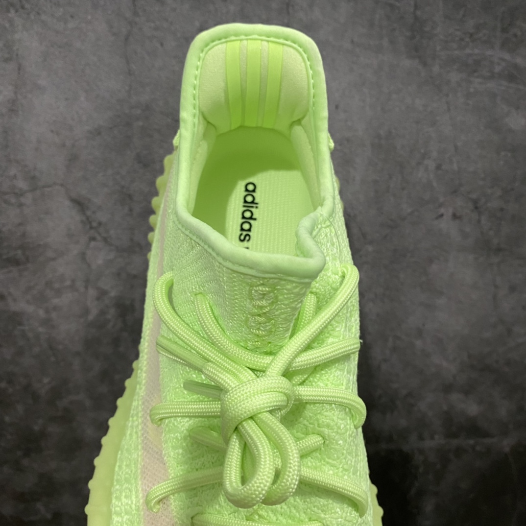 纯原版本Yeezy350V2夜光绿荧光绿EG5293市场第一梯队高端零售首选品质不翻车原鞋原厂数据材料开