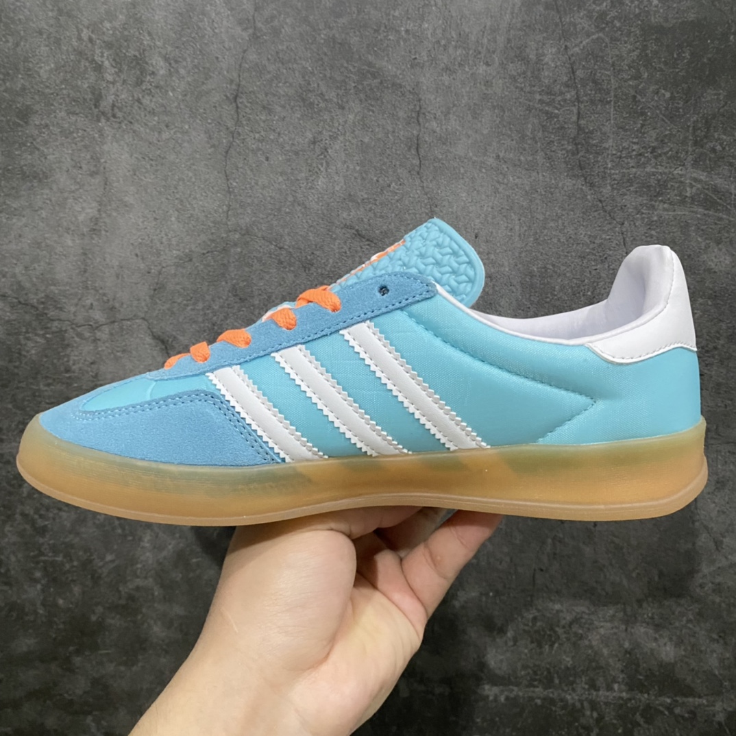 Pure original Adidas Originals Gazelle Indoor blue and white HQ9017