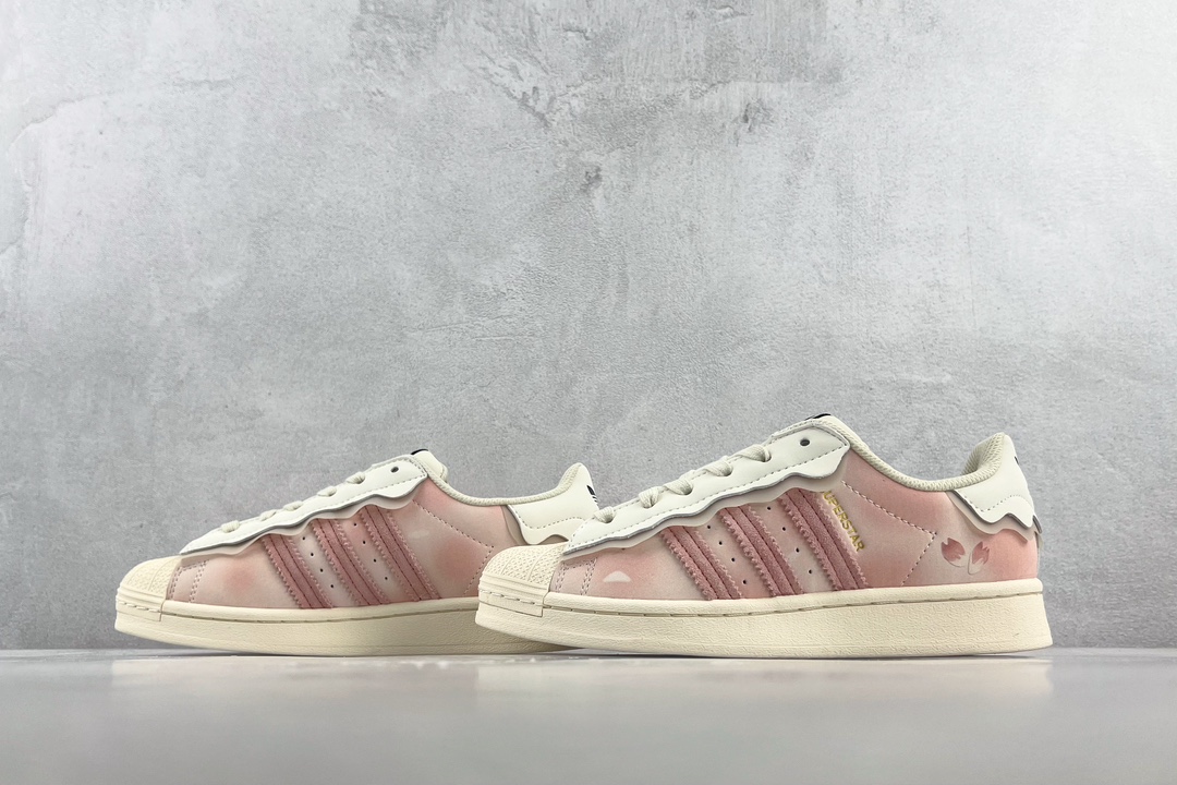 adidas originals Superstar Sakura Girly Heart Cream Pink White GW4441