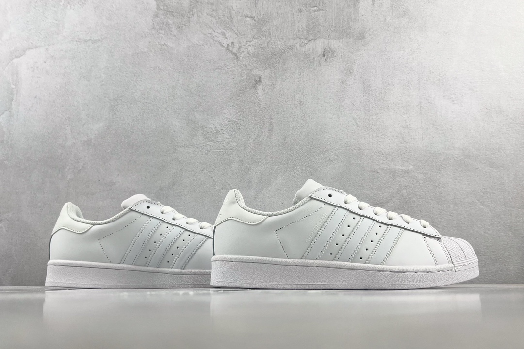 150 adidas originals Superstar Foundation 三叶草经典 纯白 B27136