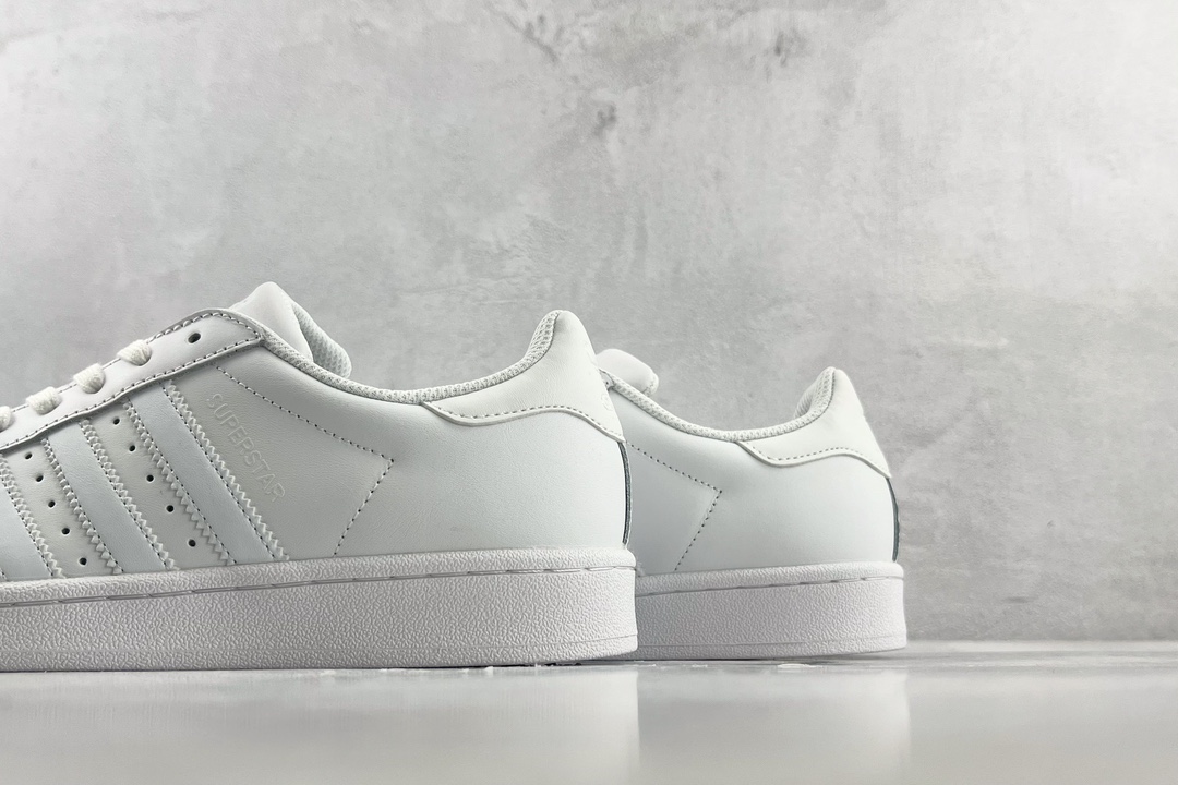 150 adidas originals Superstar Foundation 三叶草经典 纯白 B27136