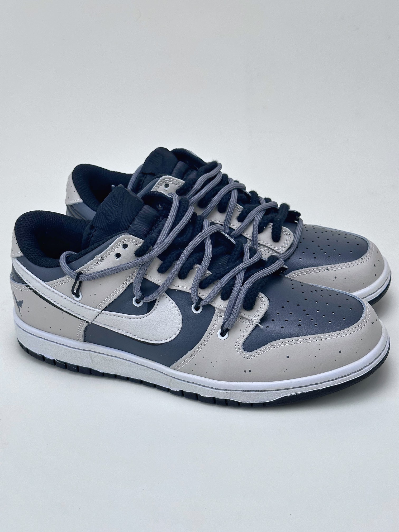 190 NIKE SB Dunk Low 定制泼墨深蓝灰绑带 DJ6188-002