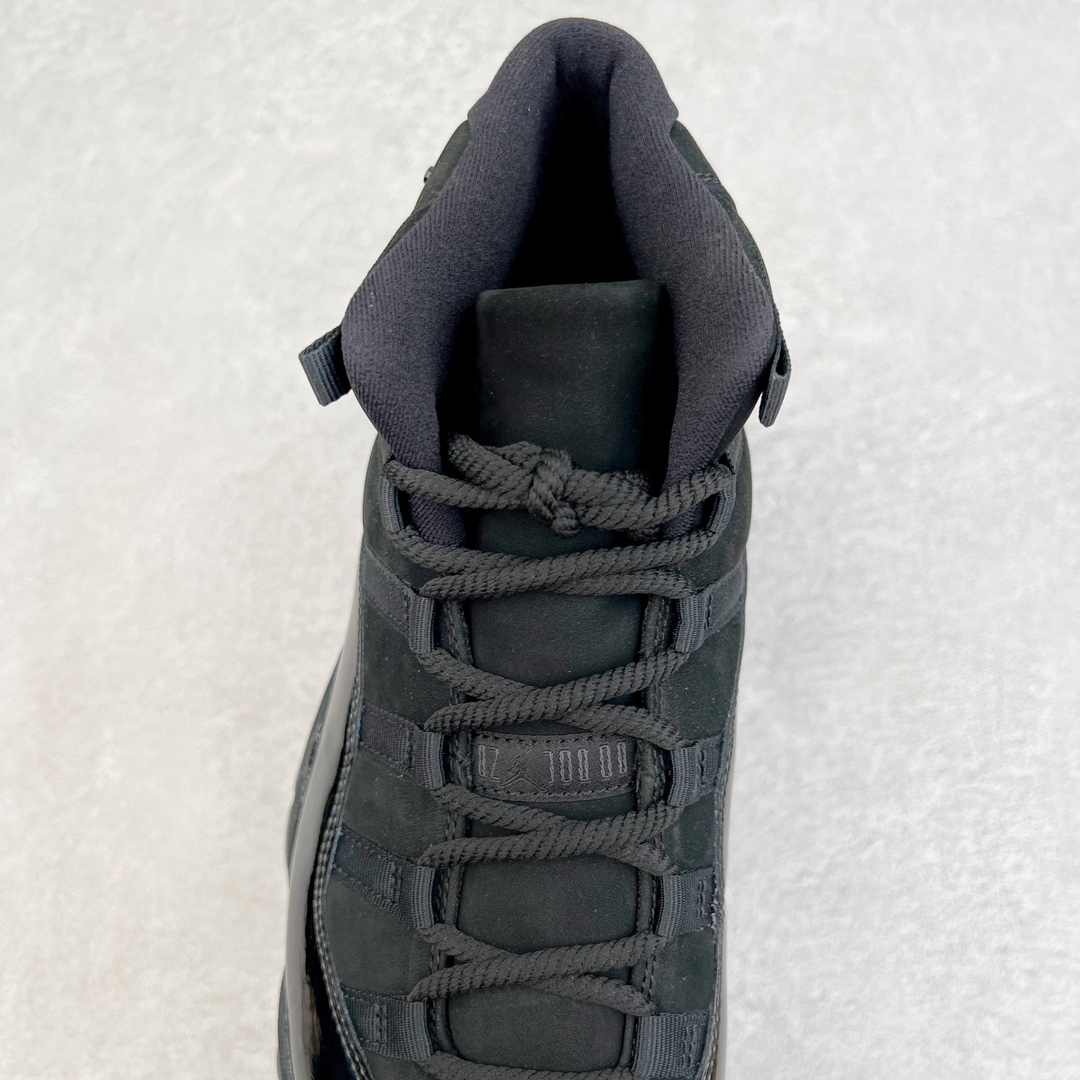 图片[5]-＃Y3纯原 Air Jordan AJ11 Retro High \\\”Cap and Gown \\\” 黑武士高帮 378037-005 外贸特供批次 原楦原档案数据开模打造 原厂中底拉帮钢印 原厂漆皮 防冻不开裂 头层皮料 原装鞋撑 水晶大底正确色度色泽 原楦原数据刺绣 原厂车缝走线及对位 毫厘不差 飞人logo采用原数据电脑刺绣 原装正品碳纤维真实碳板 增强抗扭 原内标 原盒标 正确官方原盒 原厂防氧化水晶外底 原厂配套厂全掌solo气垫 独家尺码：40.5 41 42 42.5 43 44 44.5 45 45.5 46 47.5 48.5-选品中心
