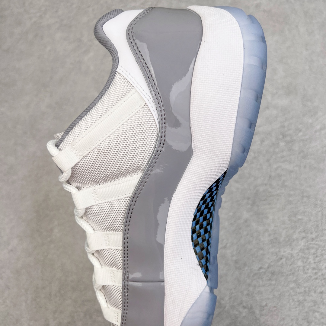 图片[7]-＃Y3纯原 Air Jordan AJ11 Retro Low \\\”Cement Grey\\\” 低帮酷灰2.0 AV2187-140 外贸特供批次 原楦原档案数据开模打造 原厂中底拉帮钢印 原厂漆皮 防冻不开裂 头层皮料 原装鞋撑 水晶大底正确色度色泽 原楦原数据刺绣 原厂车缝走线及对位 毫厘不差 飞人logo采用原数据电脑刺绣 原装正品碳纤维真实碳板 增强抗扭 原内标 原盒标 正确官方原盒 原厂防氧化水晶外底 原厂配套厂全掌solo气垫 独家尺码：40 40.5 41 42 42.5 43 44 44.5 45 45.5 46 47.5 48.5-选品中心