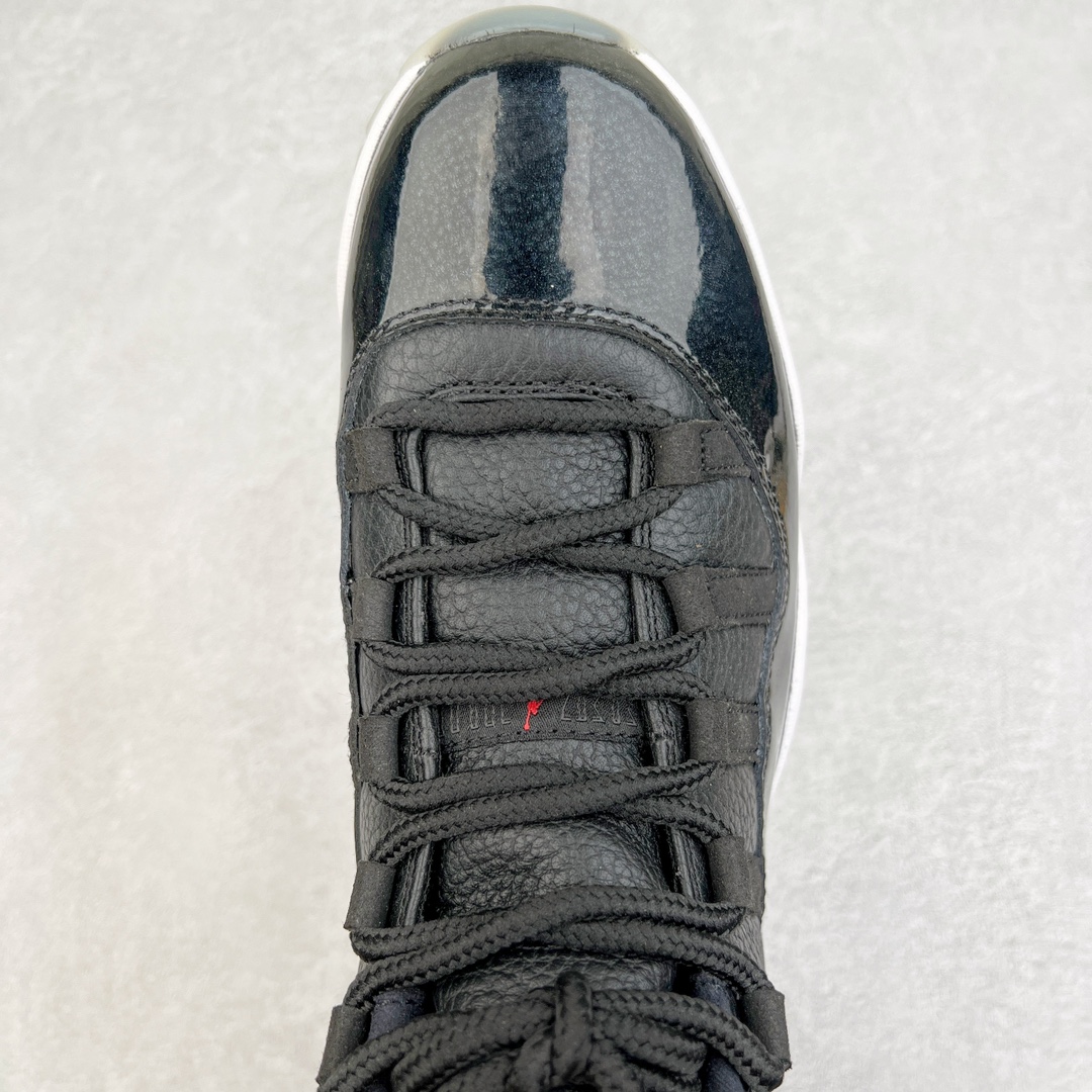 图片[4]-💰420 ＃Y3纯原 Air Jordan AJ11 Retro High \”72-10\” 大魔王高帮 378037-002 外贸特供批次 原楦原档案数据开模打造 原厂中底拉帮钢印 原厂漆皮 防冻不开裂 头层皮料 原装鞋撑 水晶大底正确色度色泽 原楦原数据刺绣 原厂车缝走线及对位 毫厘不差 飞人logo采用原数据电脑刺绣 原装正品碳纤维真实碳板 增强抗扭 原内标 原盒标 正确官方原盒 原厂防氧化水晶外底 原厂配套厂全掌solo气垫 独家尺码：40.5 41 42 42.5 43 44 44.5 45 45.5 46 47.5 48.5 编码：by4936090-运动鞋