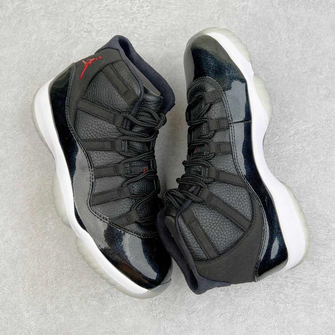 图片[3]-💰420 ＃Y3纯原 Air Jordan AJ11 Retro High \”72-10\” 大魔王高帮 378037-002 外贸特供批次 原楦原档案数据开模打造 原厂中底拉帮钢印 原厂漆皮 防冻不开裂 头层皮料 原装鞋撑 水晶大底正确色度色泽 原楦原数据刺绣 原厂车缝走线及对位 毫厘不差 飞人logo采用原数据电脑刺绣 原装正品碳纤维真实碳板 增强抗扭 原内标 原盒标 正确官方原盒 原厂防氧化水晶外底 原厂配套厂全掌solo气垫 独家尺码：40.5 41 42 42.5 43 44 44.5 45 45.5 46 47.5 48.5 编码：by4936090-运动鞋