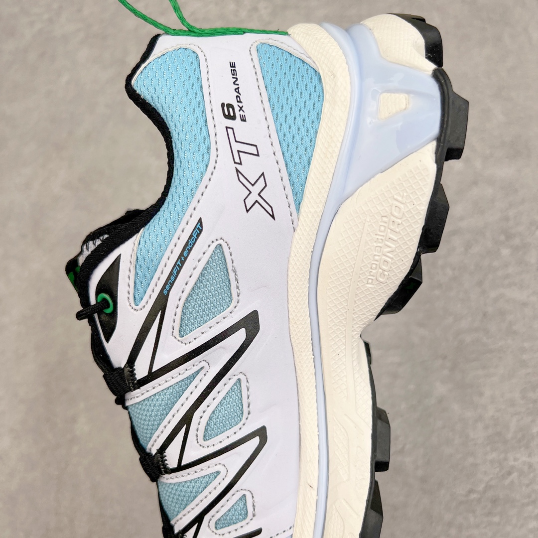 图片[7]-＃绿X/GX 纯原福利 Salomon XT-6 萨洛蒙复古潮流户外机能登山跑鞋 纯原外贸平台特供订单 耗时半年巨作 全套原纸板楦头开发 原厂特供网布配套加持 确保原汁原味 完美呈现版型 原档数据独家私模五层组合大底 男女鞋同步官方开发至46.5 原装Ortholite轻量化鞋垫 中底布带钢印编号 原厂TPU锁扣 进口港宝加持 后跟自然饱满 还原公司包裹性 鞋面以“锯齿”状的包裹系统呈现 在基色底之下加入了各种色点缀 将公司的最新技术和时尚前卫的造型融入耐用的长跑款式中 鞋面由 TPU 薄膜制成 并焊接在高耐磨网眼上 使其既时尚又坚固 由 ACS底盘支撑 可增强稳定性和支撑力 以及由橡胶凸耳 Contragrip外底覆盖的 EVA 缓冲中底 旨在应对崎岖的地形 鞋舌上的彩色Salomon 标签、Quicklace 系统以及鞋头、鞋舌和鞋跟上的附加品牌使细节更加完美 让穿着者可以轻松驾驭户外与通勤下的任何运动生活场景 无缝鞋身户外随意纵横 颜值与脚感兼备 出街通勤 绝对非常吸睛 你值得拥有 尺码：36 36.5 37.5 38 38.5 39 40 40.5 41 42 42.5 43 44 44.5 45 46 46.5 注意：偏小1码-选品中心