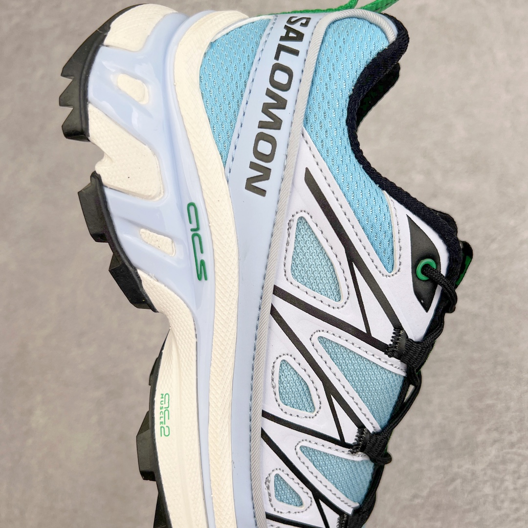 图片[6]-＃绿X/GX 纯原福利 Salomon XT-6 萨洛蒙复古潮流户外机能登山跑鞋 纯原外贸平台特供订单 耗时半年巨作 全套原纸板楦头开发 原厂特供网布配套加持 确保原汁原味 完美呈现版型 原档数据独家私模五层组合大底 男女鞋同步官方开发至46.5 原装Ortholite轻量化鞋垫 中底布带钢印编号 原厂TPU锁扣 进口港宝加持 后跟自然饱满 还原公司包裹性 鞋面以“锯齿”状的包裹系统呈现 在基色底之下加入了各种色点缀 将公司的最新技术和时尚前卫的造型融入耐用的长跑款式中 鞋面由 TPU 薄膜制成 并焊接在高耐磨网眼上 使其既时尚又坚固 由 ACS底盘支撑 可增强稳定性和支撑力 以及由橡胶凸耳 Contragrip外底覆盖的 EVA 缓冲中底 旨在应对崎岖的地形 鞋舌上的彩色Salomon 标签、Quicklace 系统以及鞋头、鞋舌和鞋跟上的附加品牌使细节更加完美 让穿着者可以轻松驾驭户外与通勤下的任何运动生活场景 无缝鞋身户外随意纵横 颜值与脚感兼备 出街通勤 绝对非常吸睛 你值得拥有 尺码：36 36.5 37.5 38 38.5 39 40 40.5 41 42 42.5 43 44 44.5 45 46 46.5 注意：偏小1码-选品中心