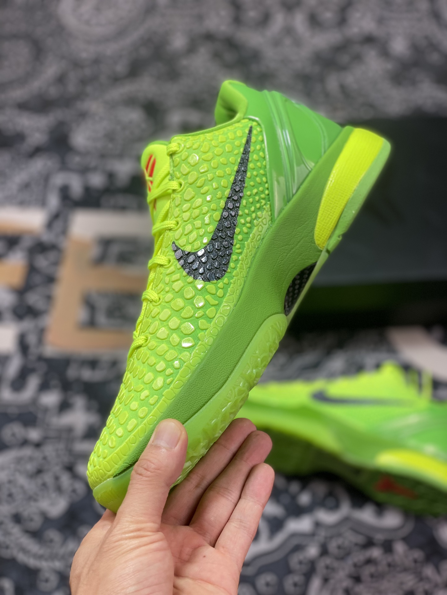 NK ZOOM KOBE 6 Protro ”Green Apple” Pure original production line Kobe's sixth generation Green Hornet