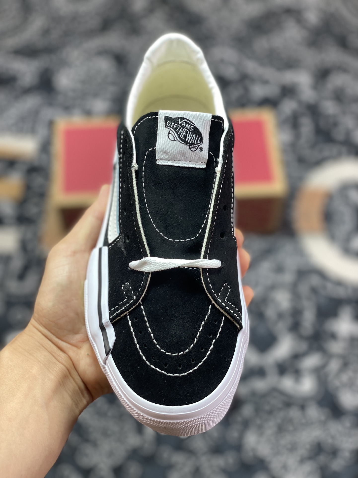 150 Vans Sk8-Low 解构主义 黑白 以黑白条经典鞋型