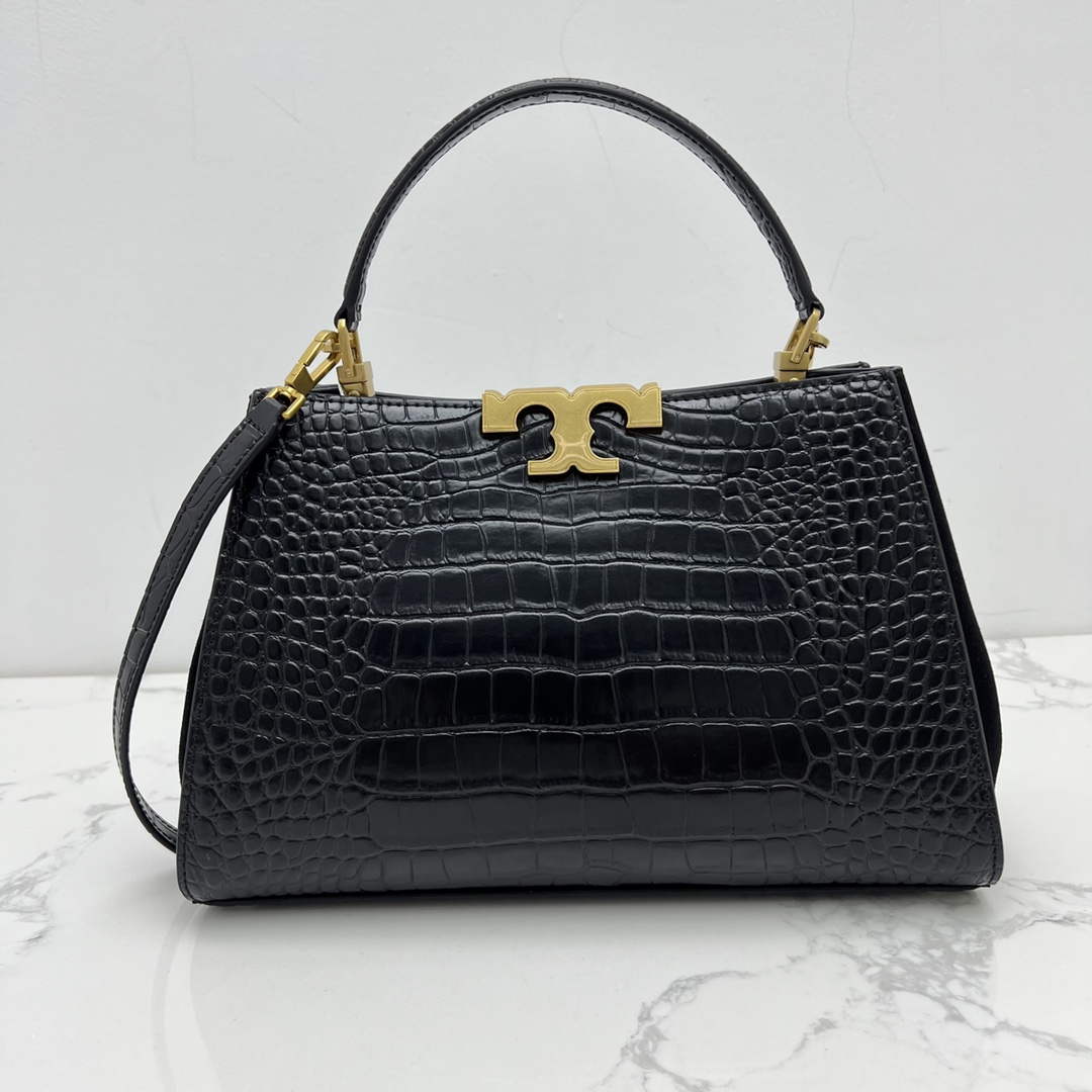 Tory Burch ～Tory Burch全新Eleanor单肩手提包公文包 以简洁线条打造的盒型包袋之上