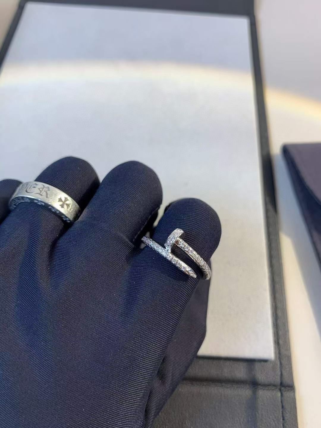 Cartier Cartier 卡地亚 钉子戒指 满钻款