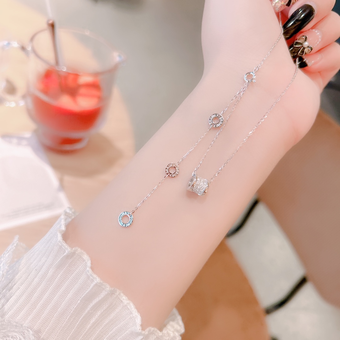 High Polish Silver Necklace French Wedding Favor Gold