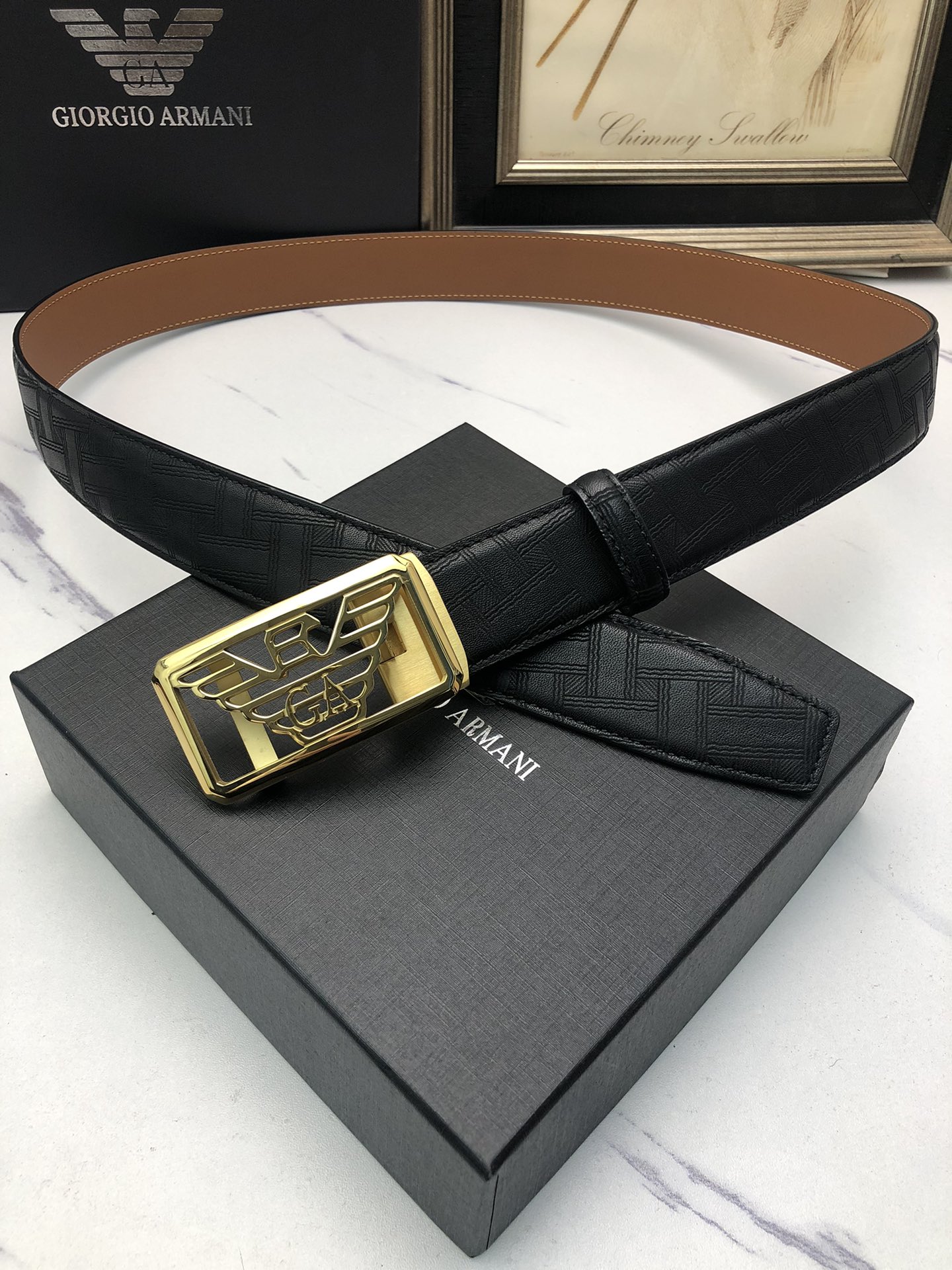 Italian Factory’s Tailorable Automatic Cattle-Skin Belt with Automatic Button - 图片 2