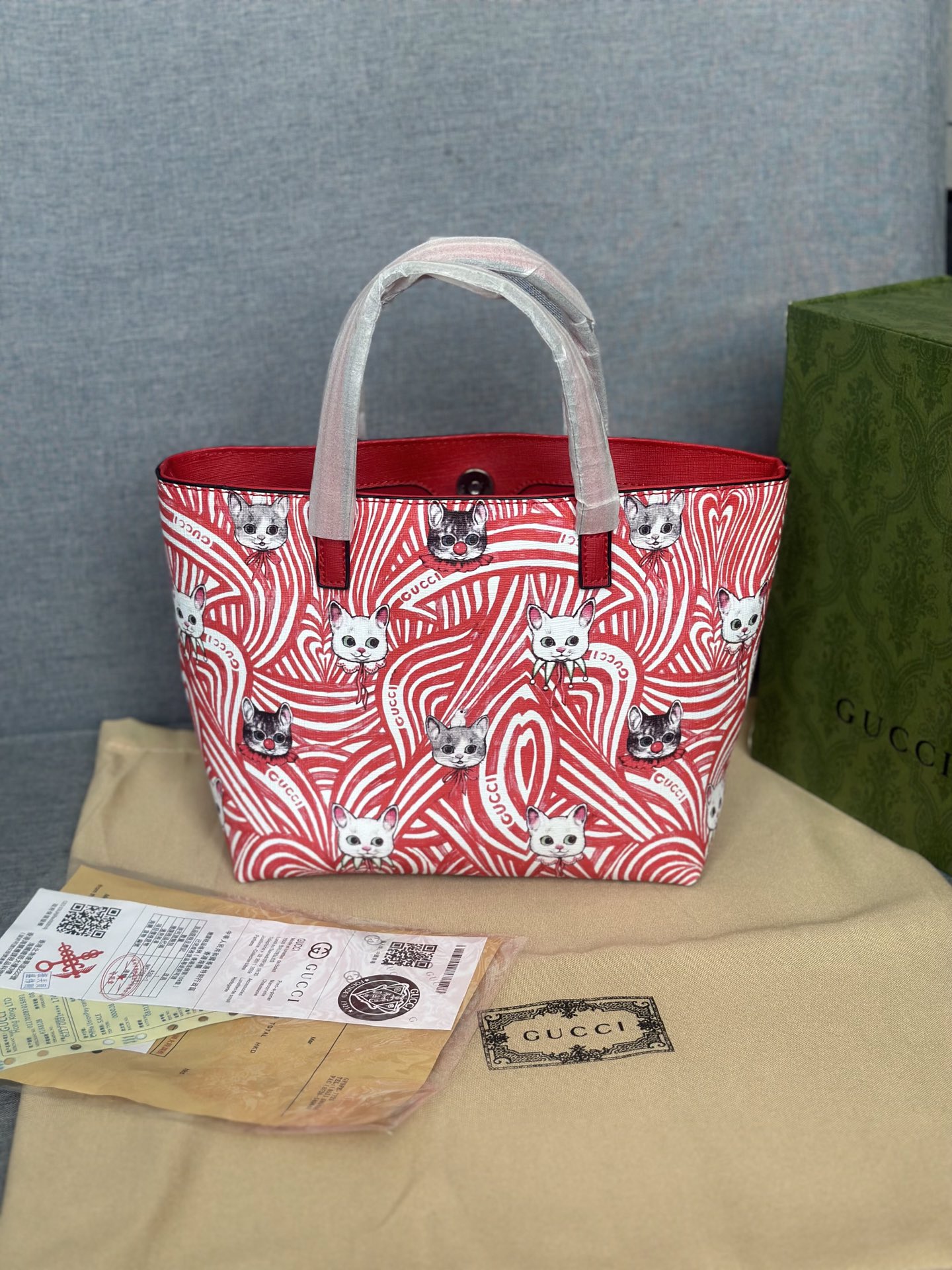 Bolso tote de conejito rojo, medidas: 20*21*10, embalaje: bolsa de polvo