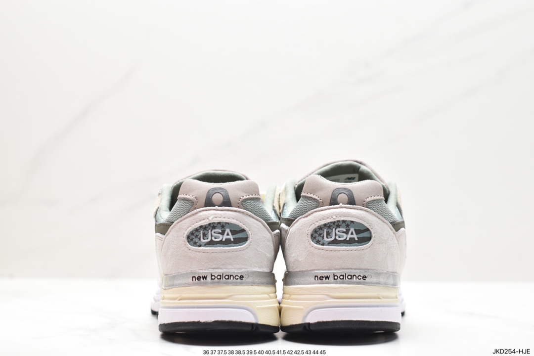 New Balance Made in USA MR993 series American-made classic retro casual sports all-match dad running shoes ”Joint Milky White Rock Gray” MR993KT1