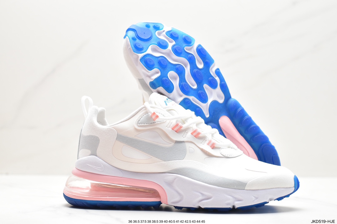 Nike Air Max 270 React QP ”White/Light Blue” 270 Rhea running shoes CQ4805-146