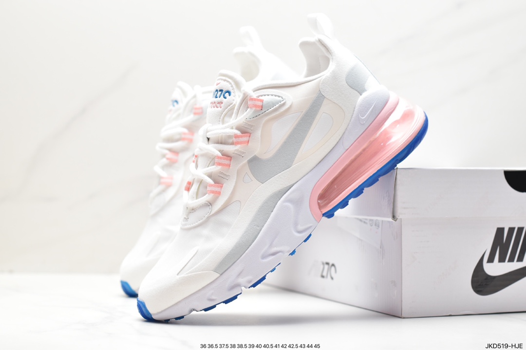 Nike Air Max 270 React QP ”White/Light Blue” 270 Rhea running shoes CQ4805-146