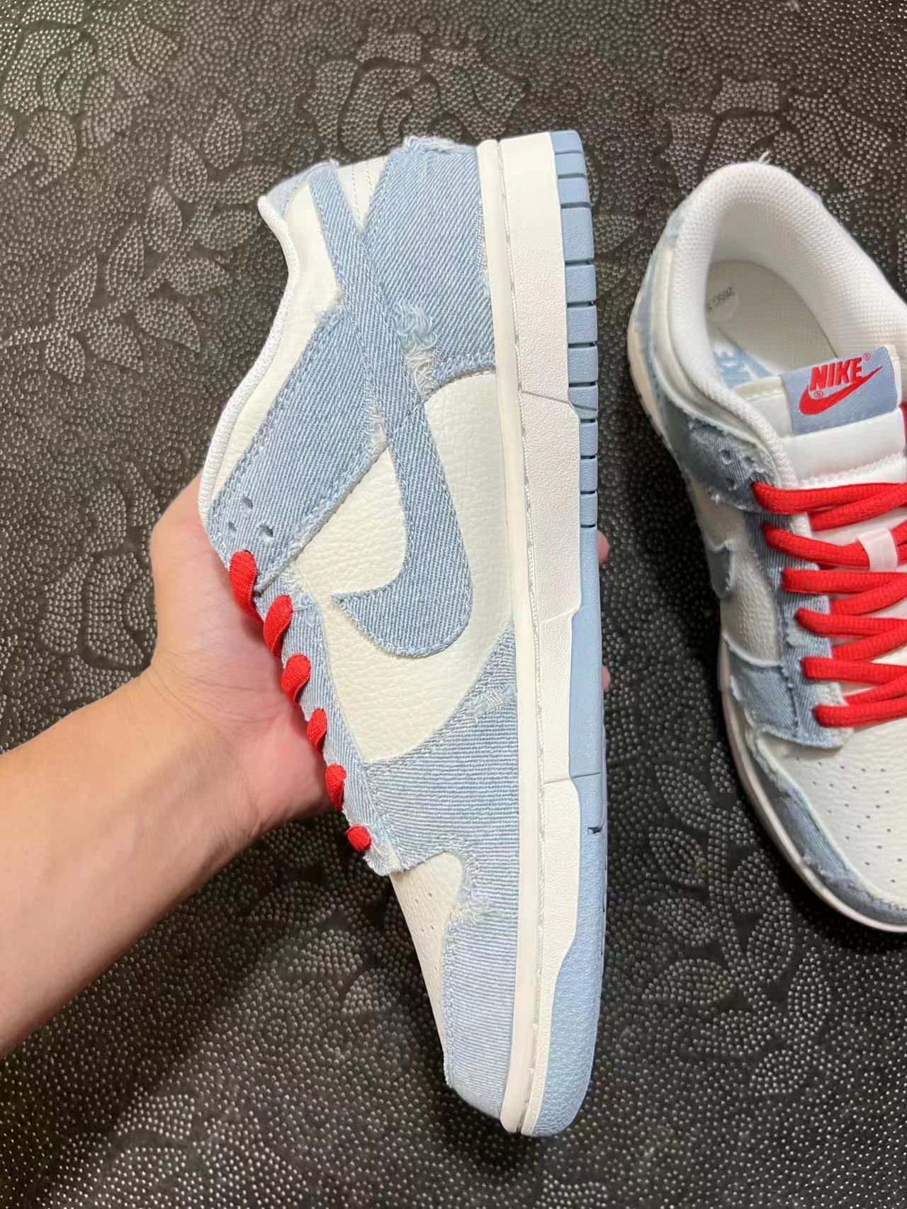 ?包邮 正品定制 Nike Dunk Low 北卡浅蓝 levis 李维斯色?