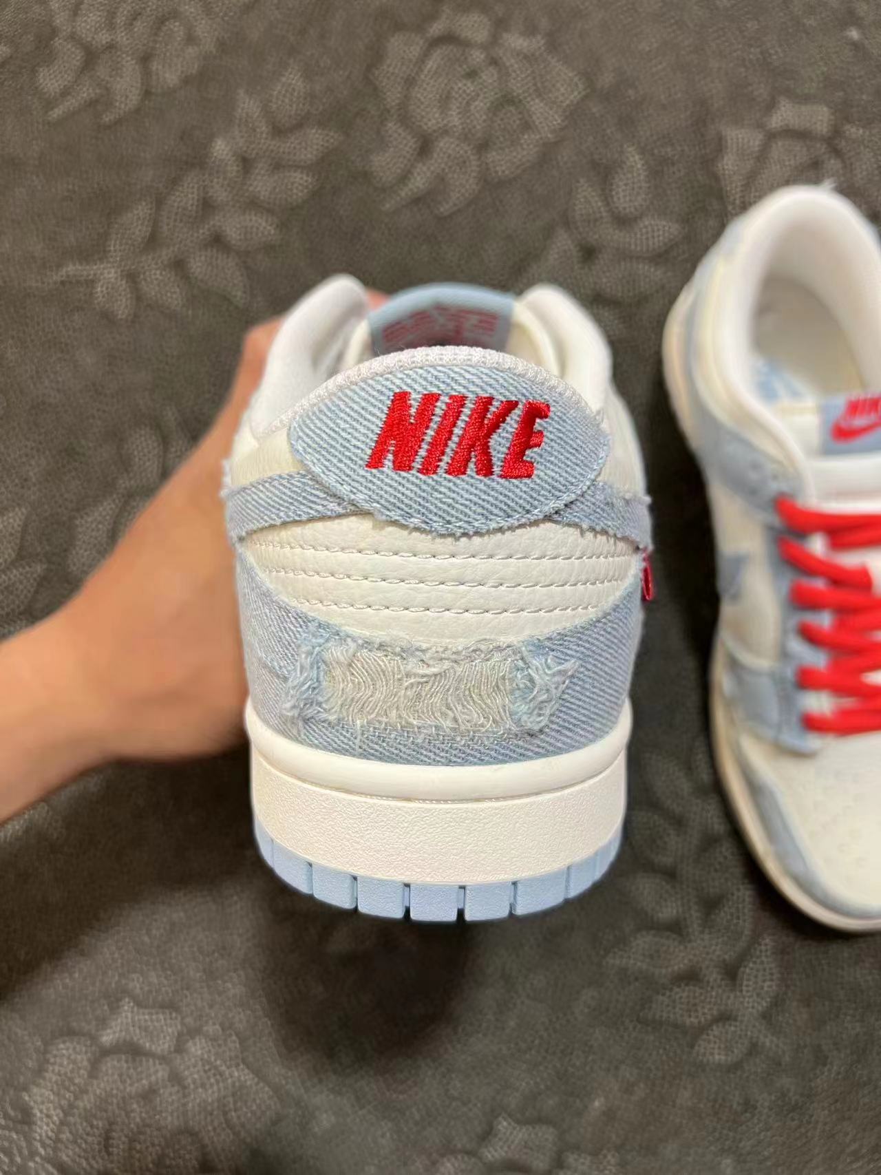 ?包邮 正品定制 Nike Dunk Low 北卡浅蓝 levis 李维斯色?