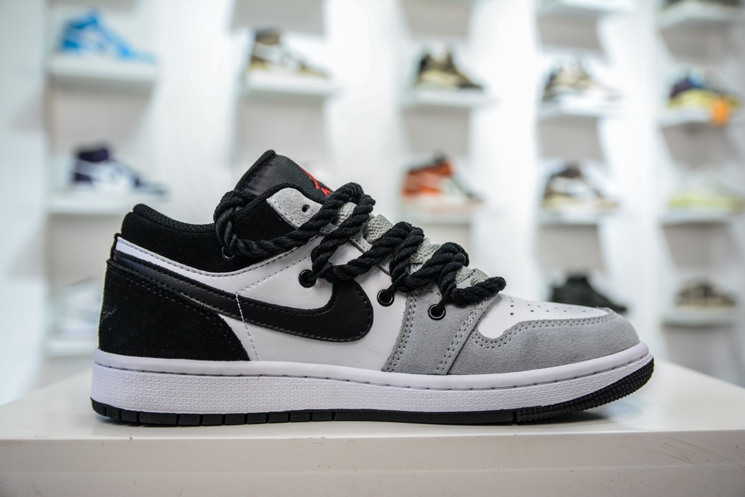 R Air Jordan AJ1 Low 解构绑带低帮系列 鞋带