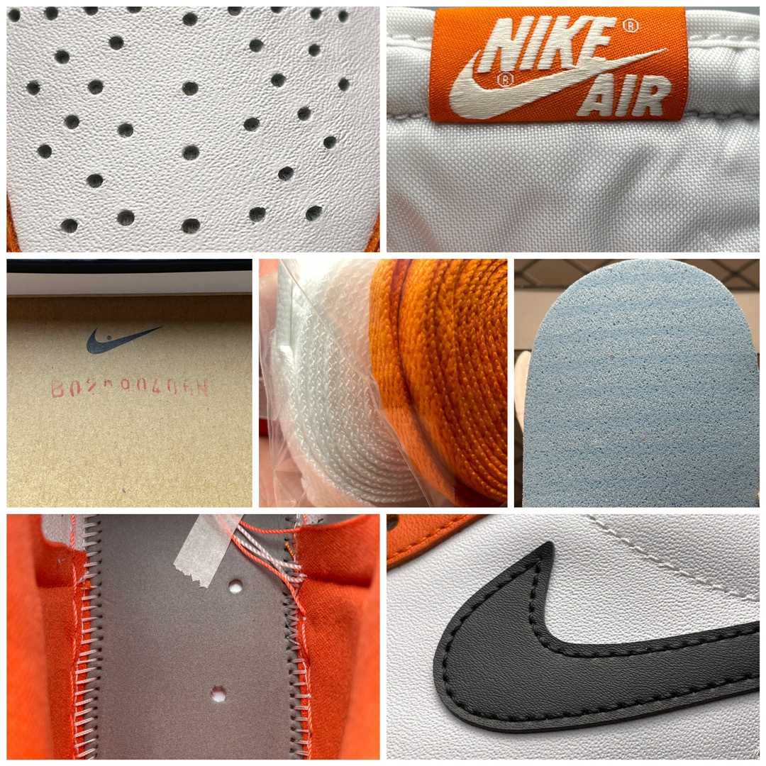 S纯原版本 Air Jordan 1 Low AJ1乔1低帮男子文化篮球鞋 白扣碎 CZ0790-801