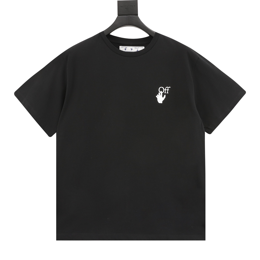 180 OFF WHITE C/O VIRGIL 宗教油画箭头印花短袖T恤