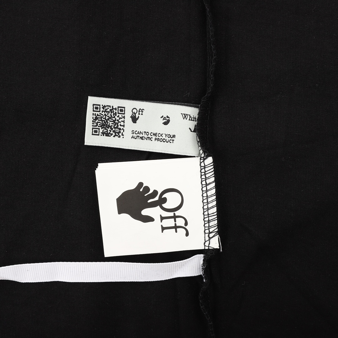 180 OFF WHITE 喷墨箭头短袖 面料依旧采用OW专用的21支220g精梳OE棉纱